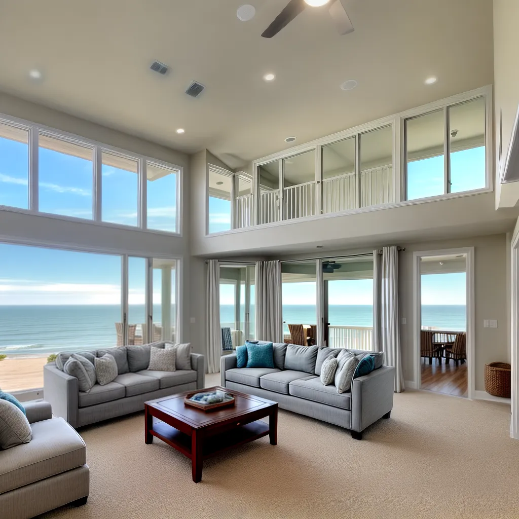 casa praia renovacao sala vista oceano