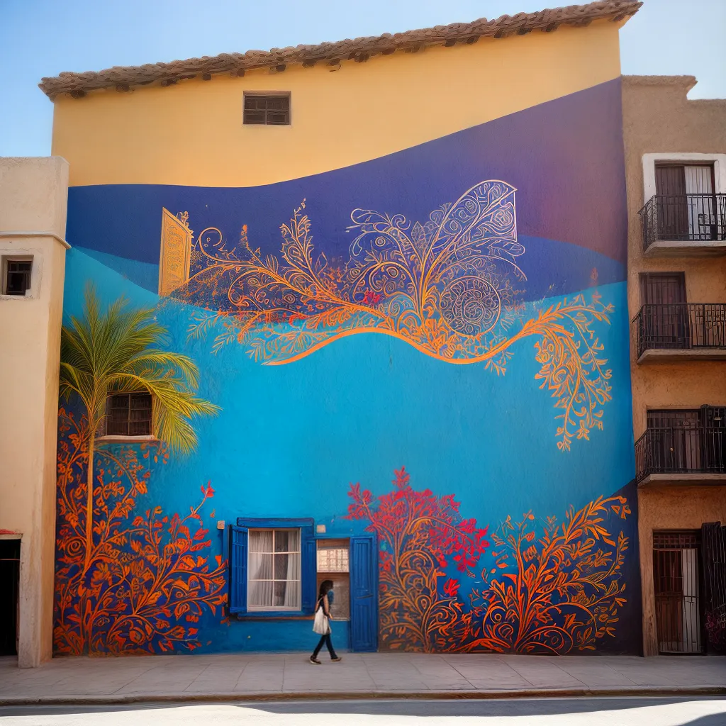 mural cultural tradicional contemporaneo