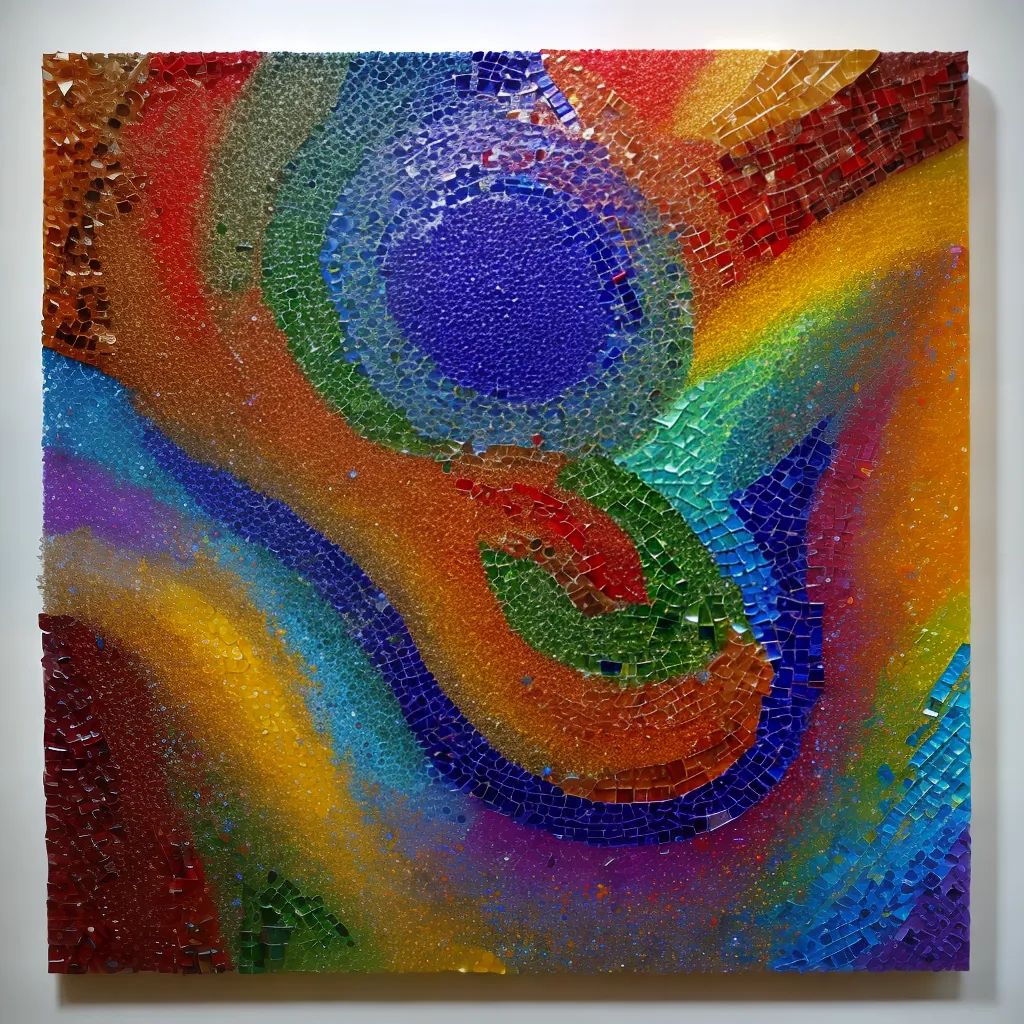 mosaico reciclado arte criativa