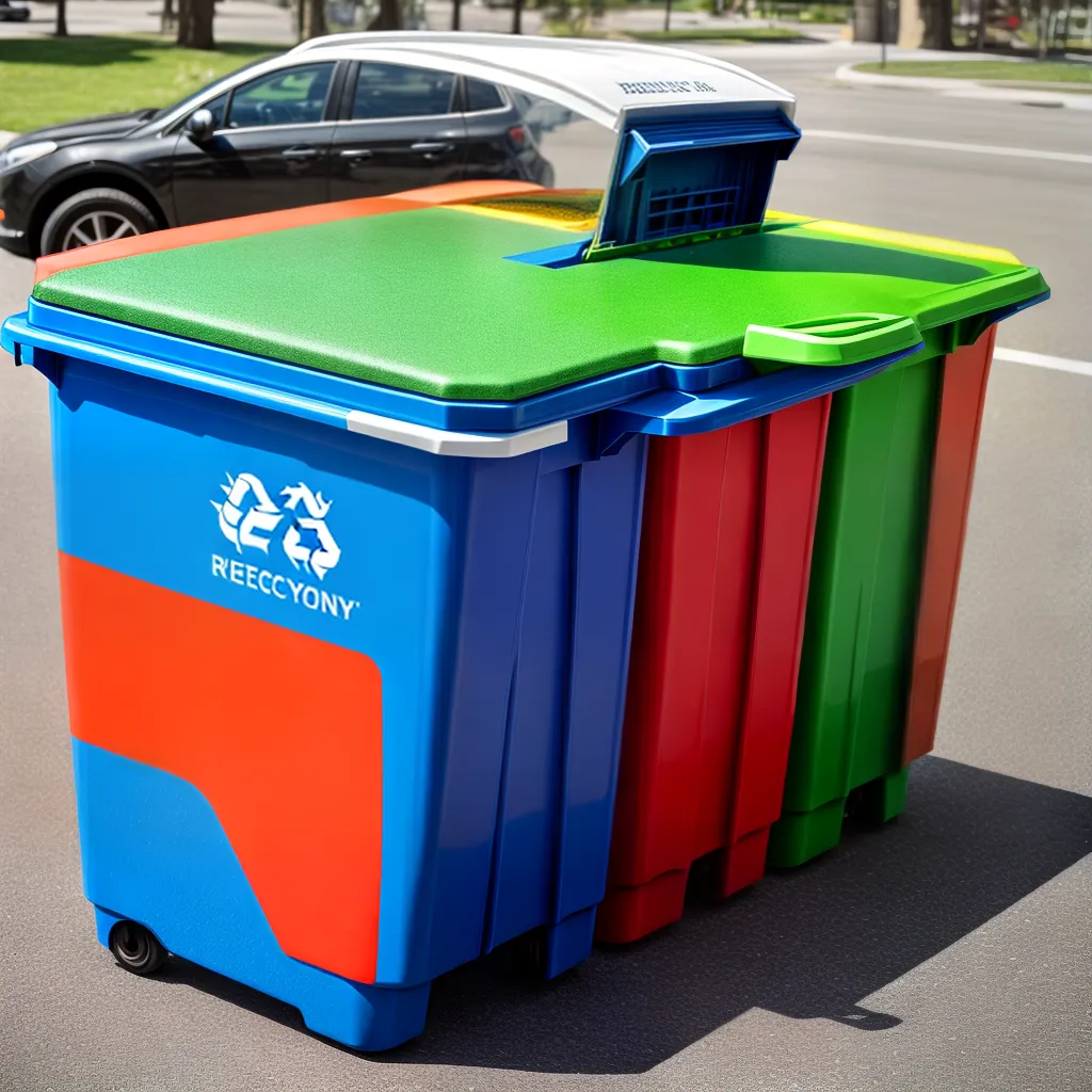 reciclagem bins compartimentos tipos residuos