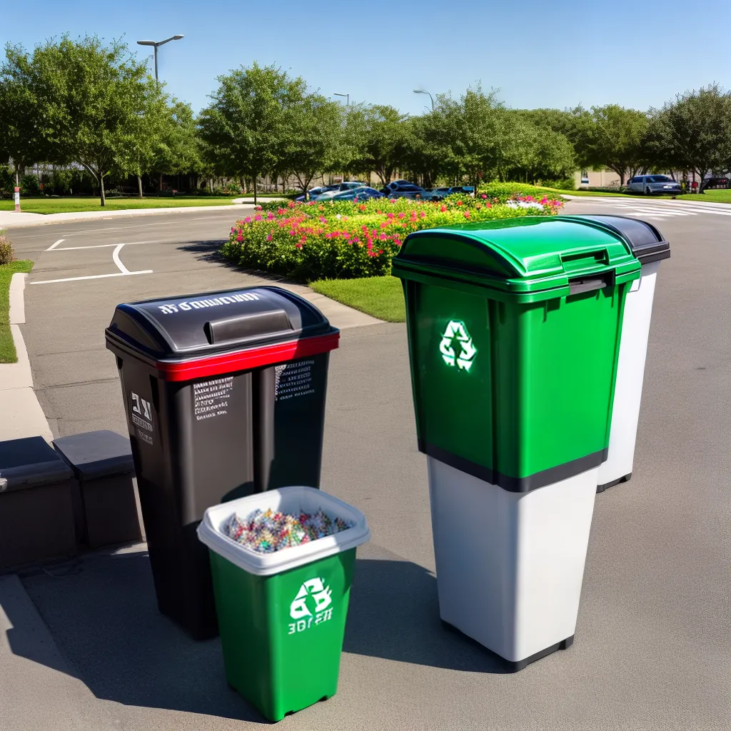 reciclagem bin compartimentos waste sustentabilidade