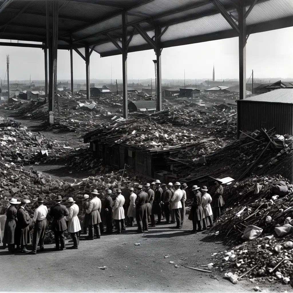 reciclagem antiga separacao materiais