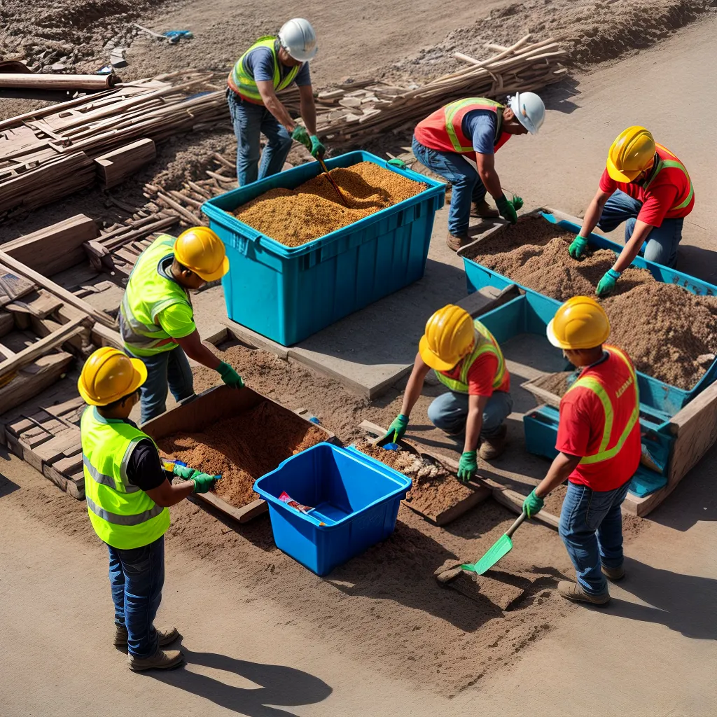 reciclagem construcao trabalhadores seguranca