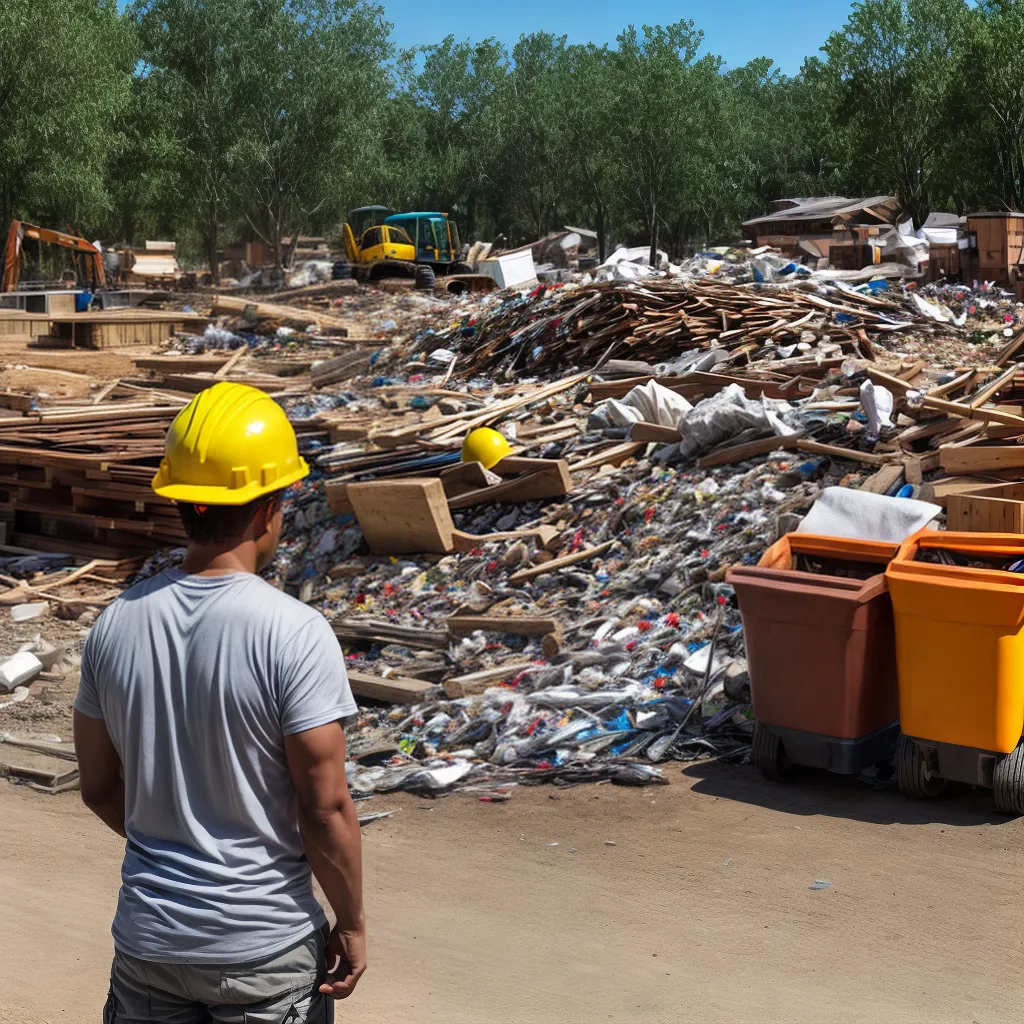 trabalhador construcao reciclagem residuos