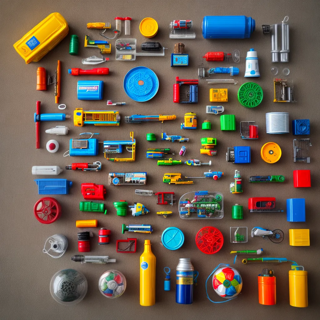 brinquedos reciclados coloridos sustentabilidade