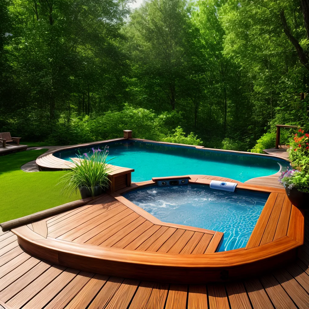 deck madeira jacuzzi ambiente