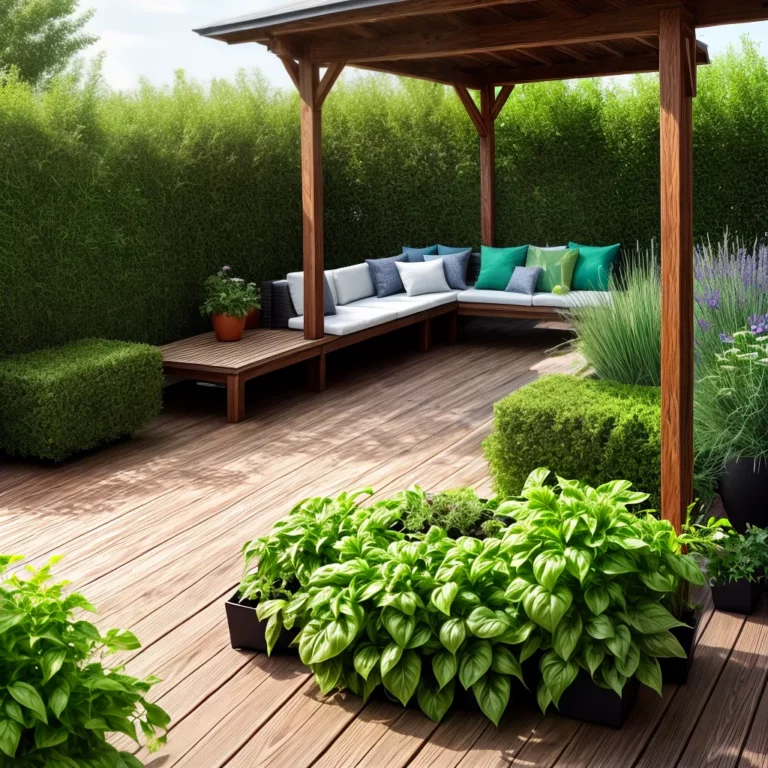 Decks com plantas aromáticas: um espaço sensorial