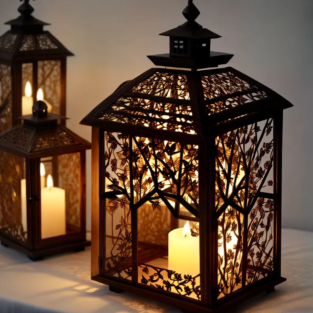 lanterna papel artesanal luz sombras