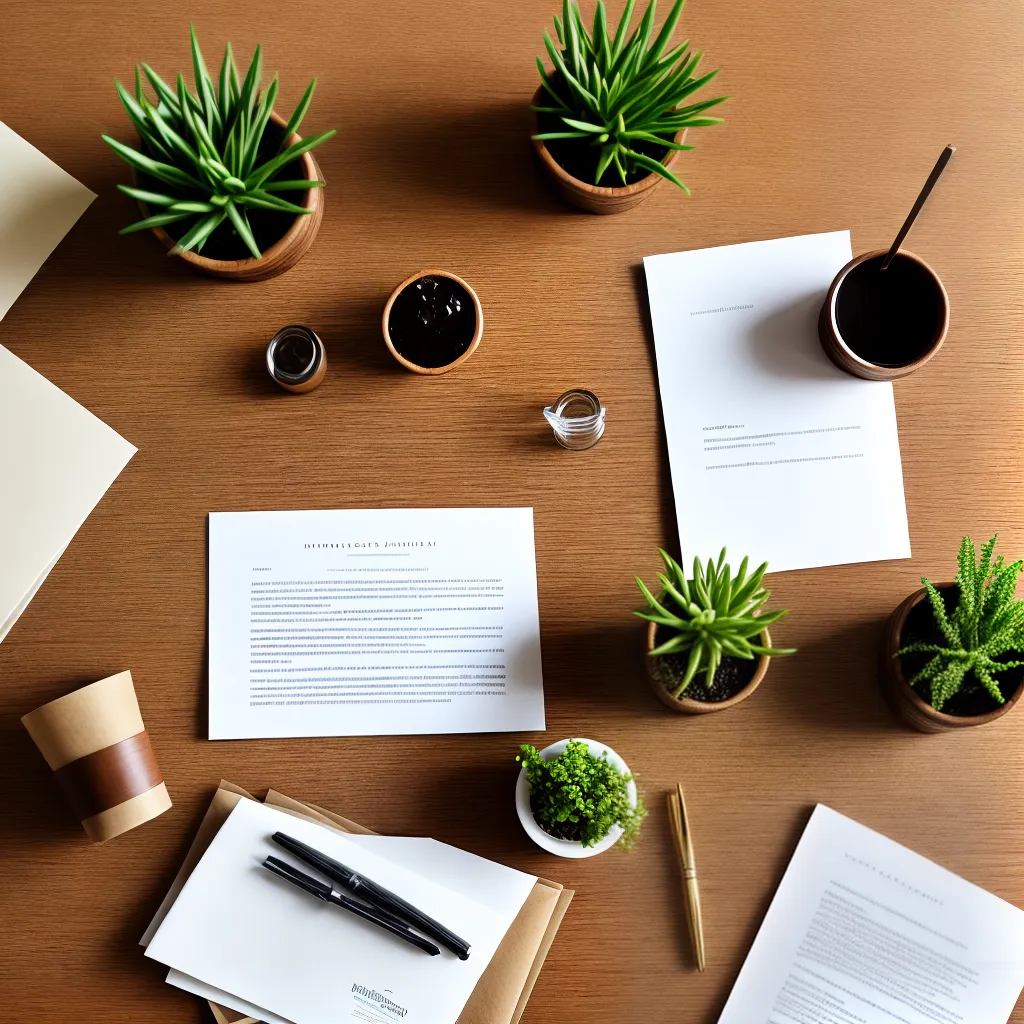 mesa escritorio kraft plantas madeira