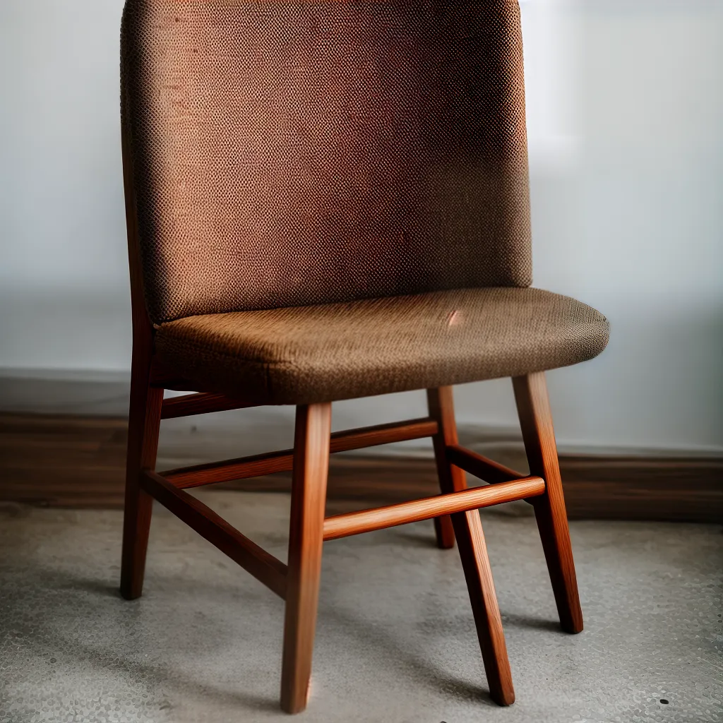 cadeira madeira vintage kraft marrom