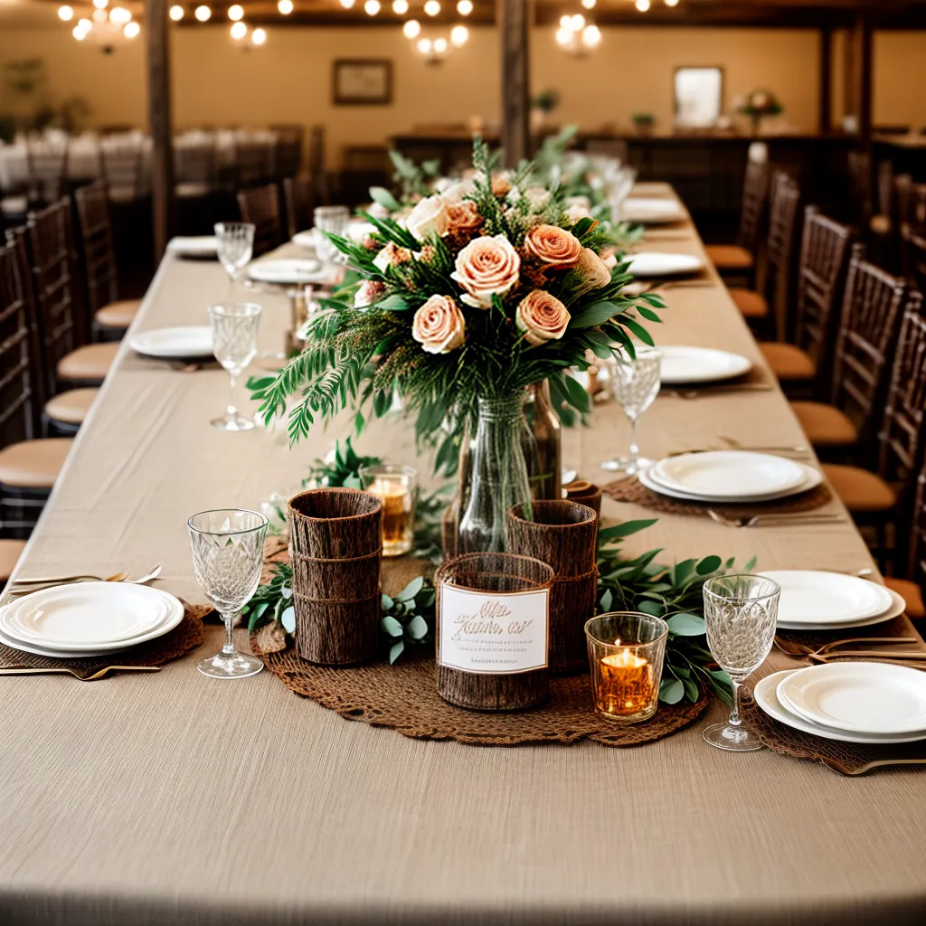decoracao rustica kraft floral