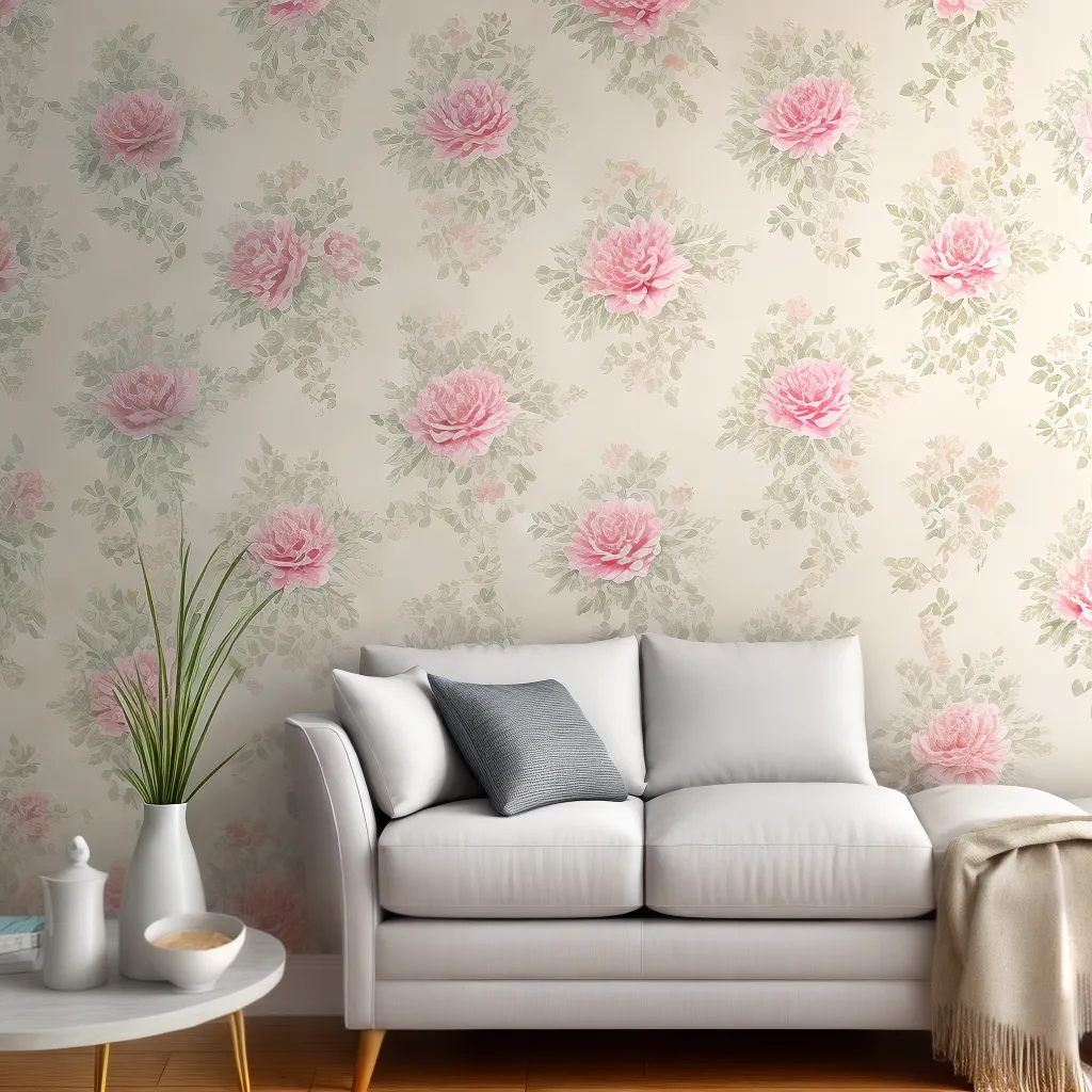 parede floral pastel elegante 1