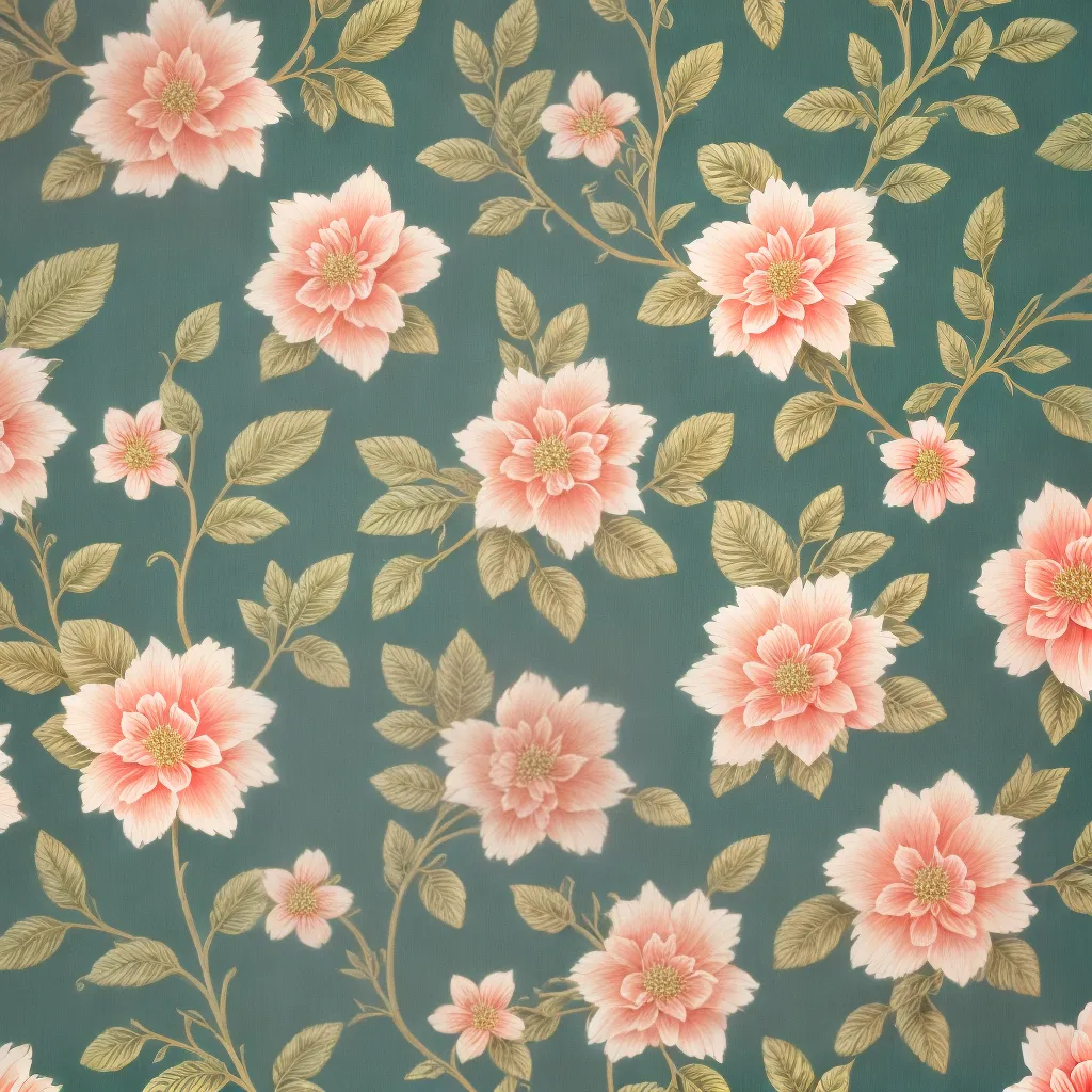 papel de parede floral delicado