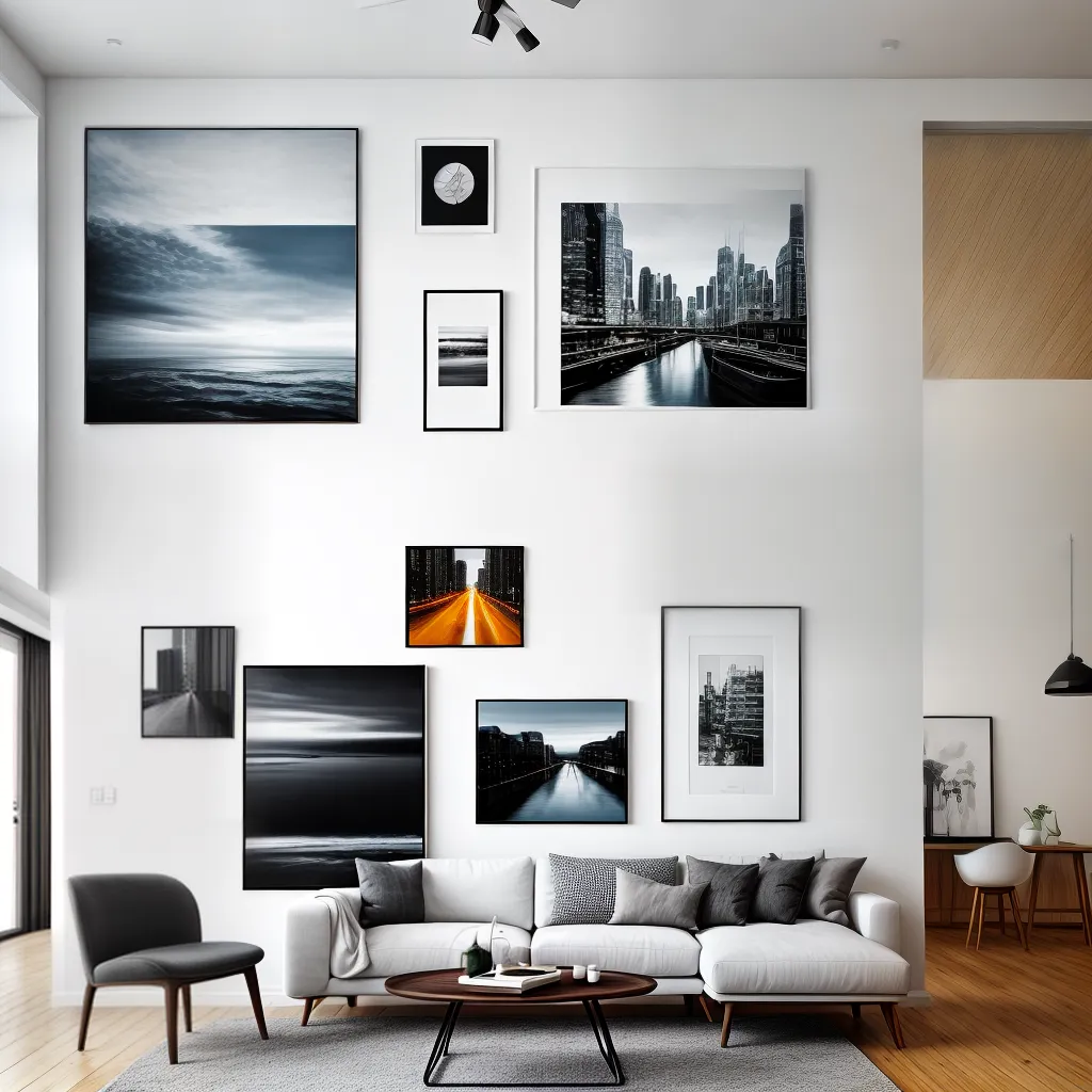 sala estar branca galeria arte