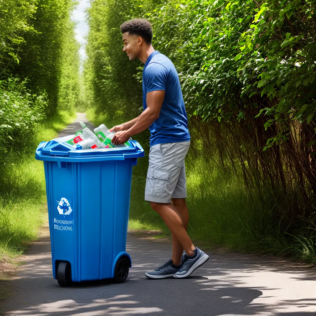 reciclagem meio ambiente pessoa bin