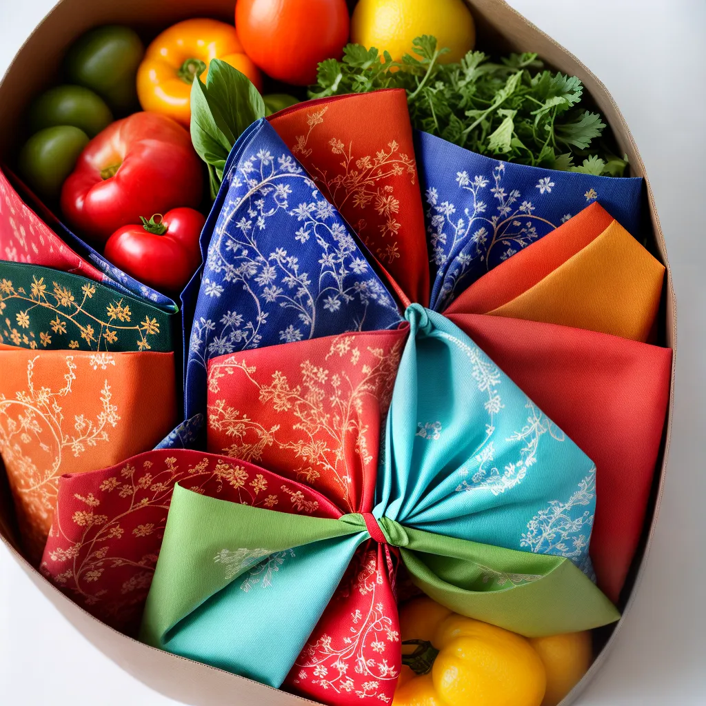 sacola papel colorida frutas legumes