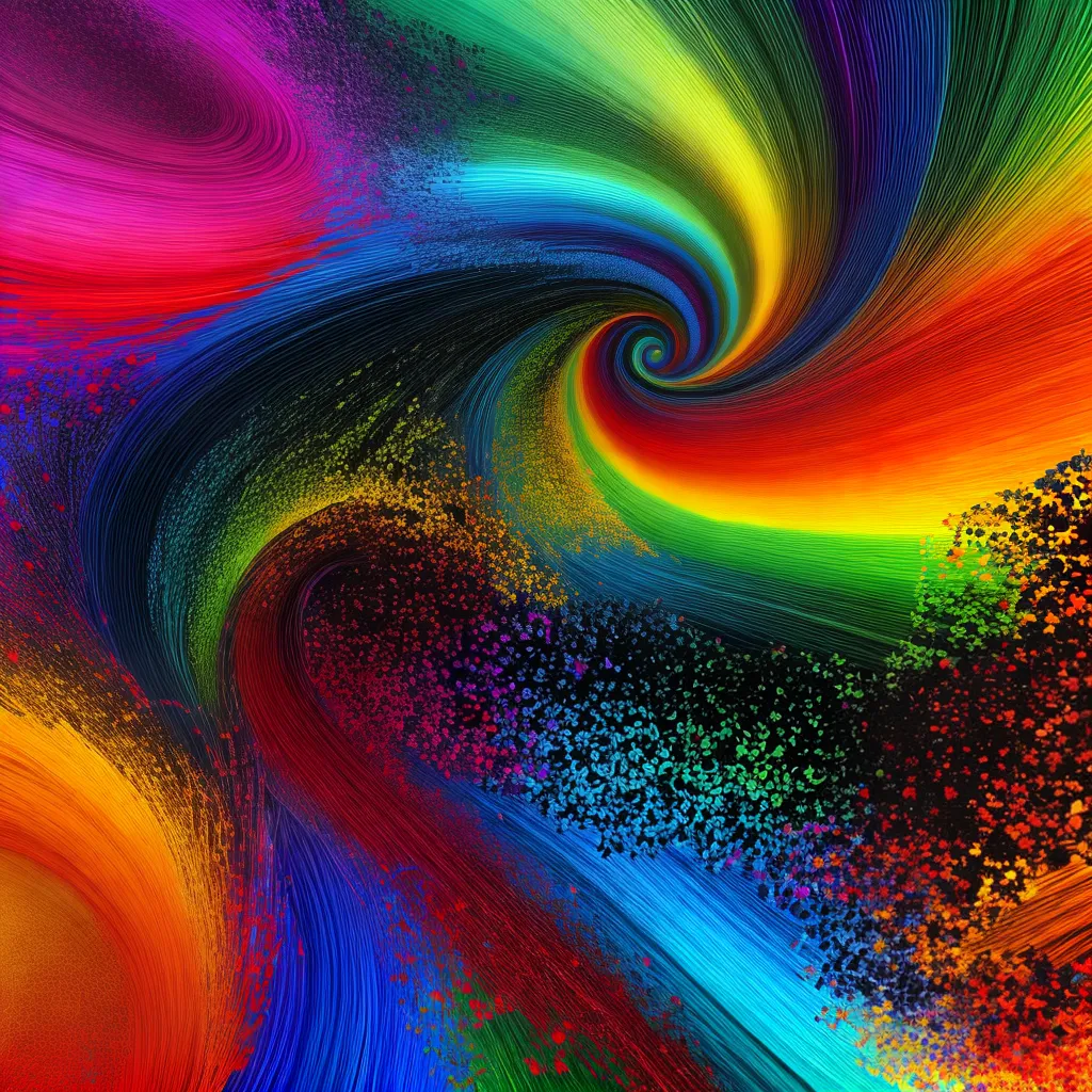 arte digital vibrante tecnologia criatividade