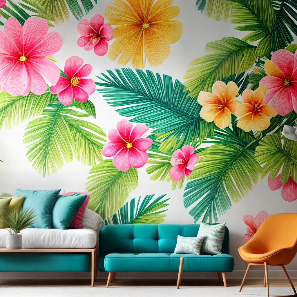papel de parede tropical