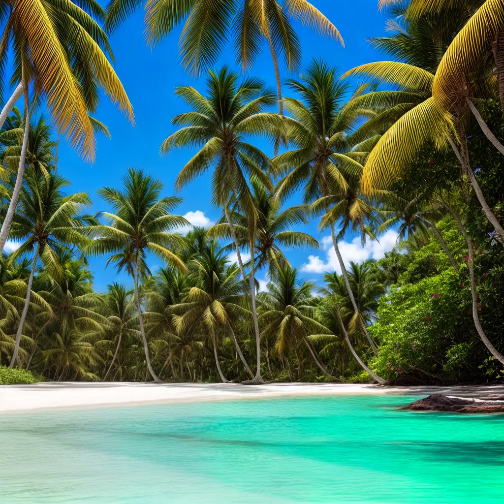 paraiso tropical palmeiras ceu azul