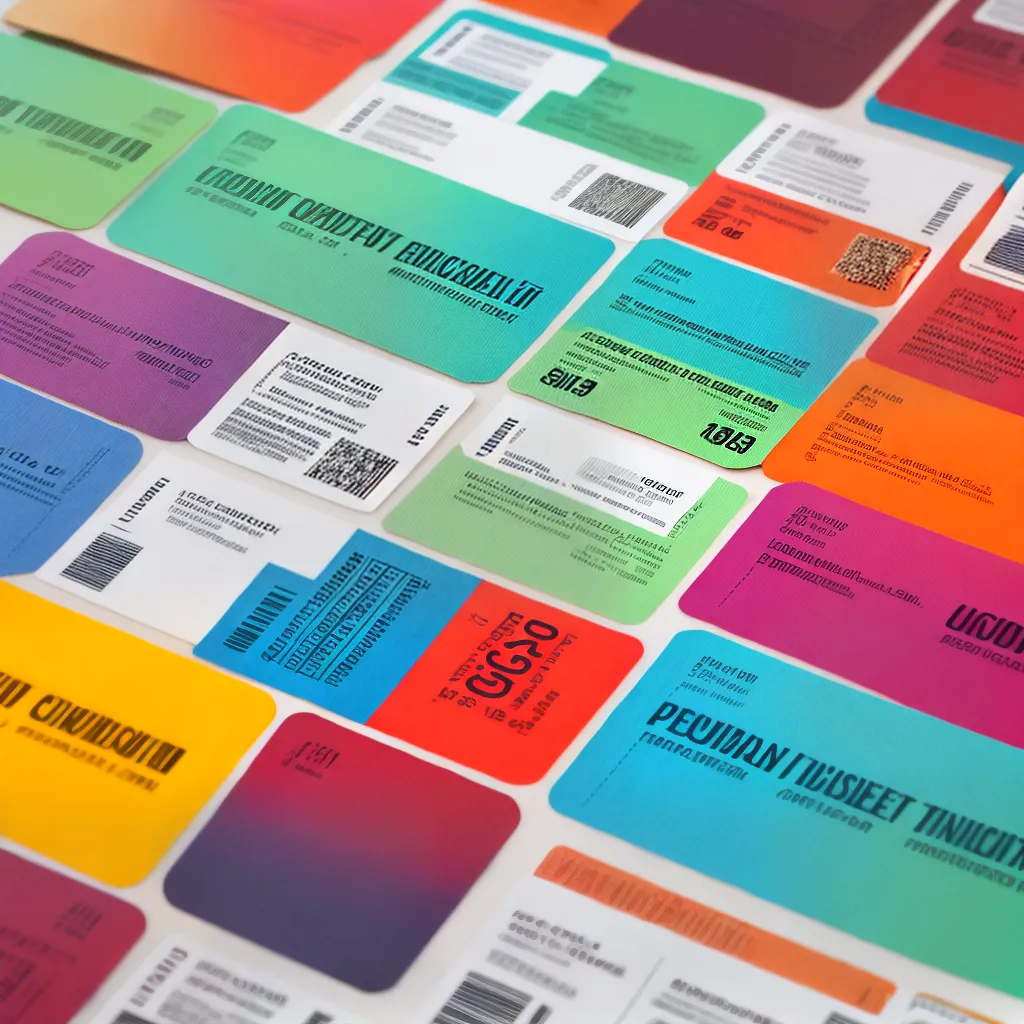 ingressos coloridos design atrativo