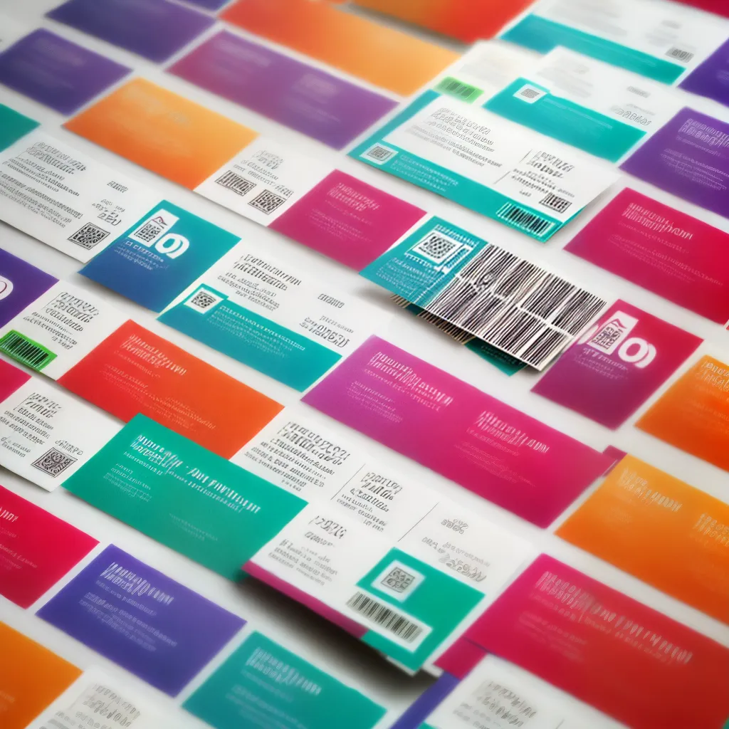 ingressos coloridos design tipografia