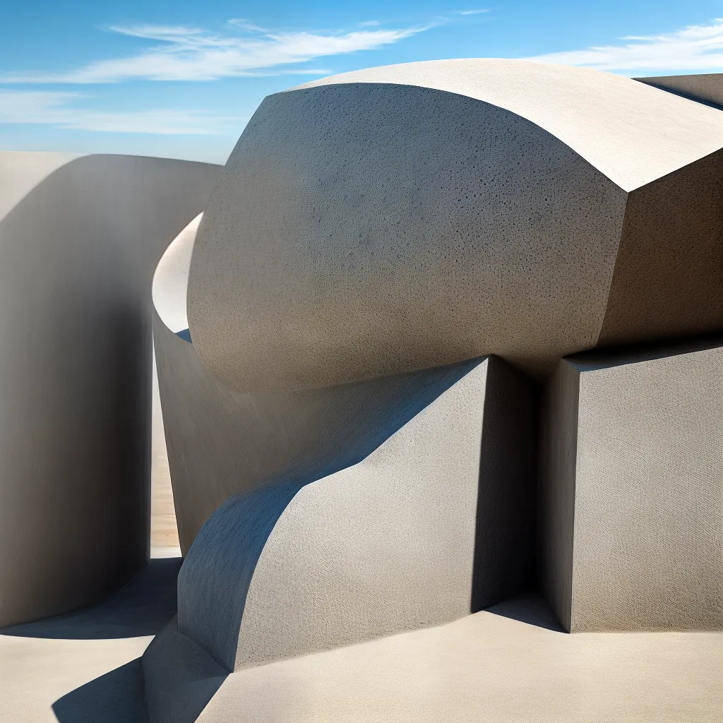 escultura cimento detalhes luz sombra