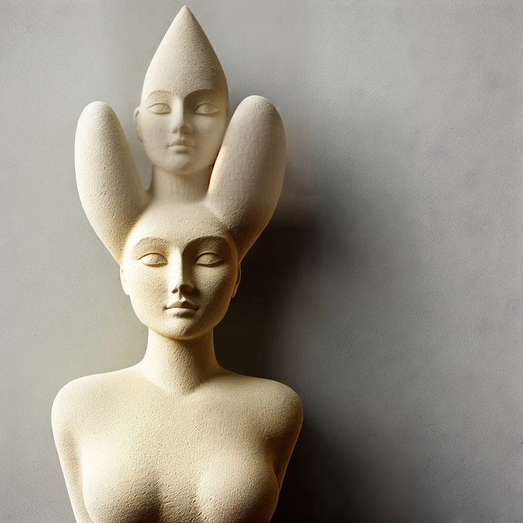 escultura cimento contemporanea detalhes