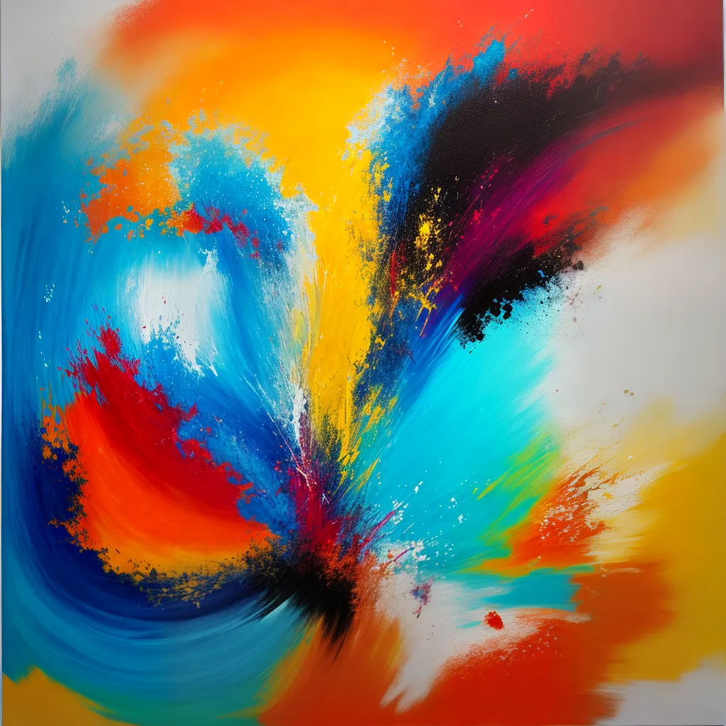 pintura abstrata acrilica cores