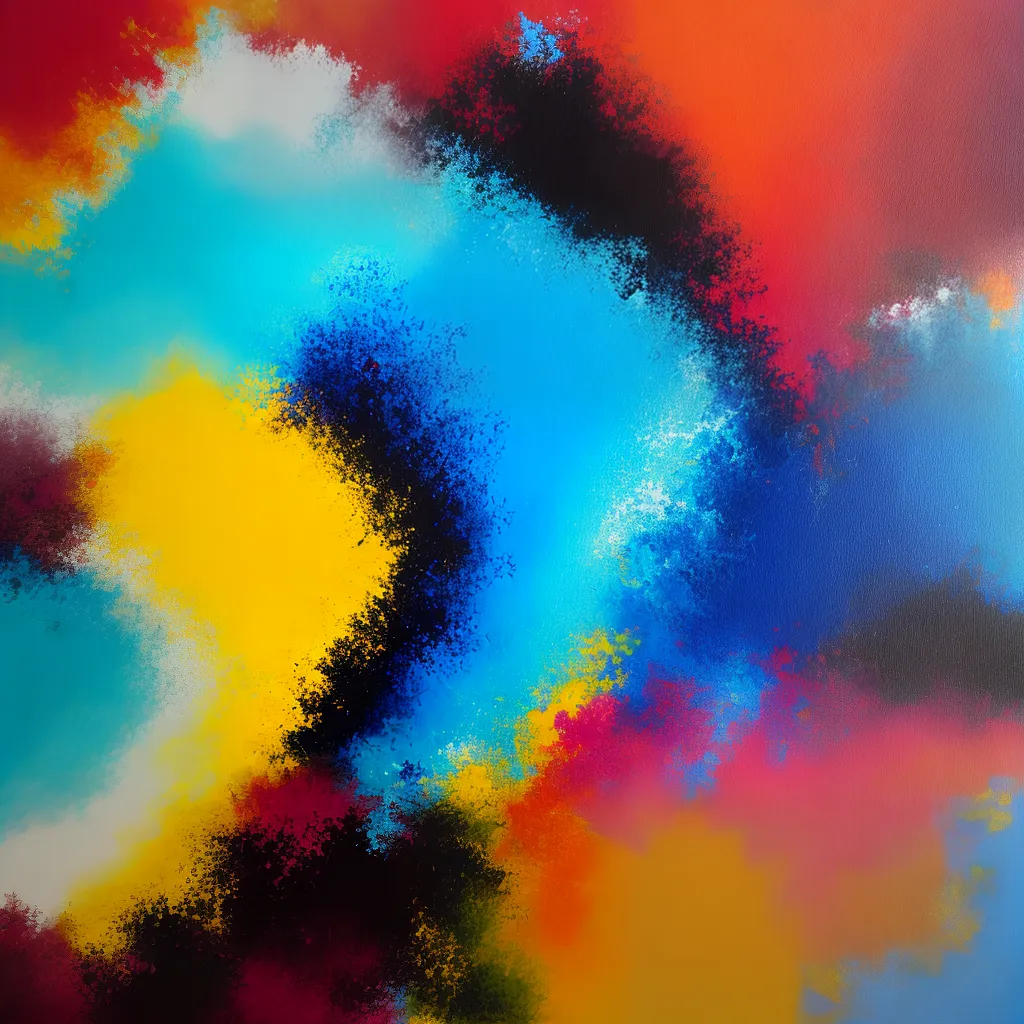 pintura acrilica cores vibrantes