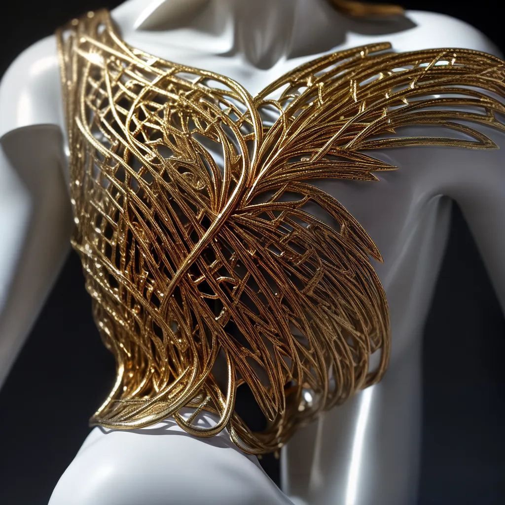 escultura metal intrincada forma luz