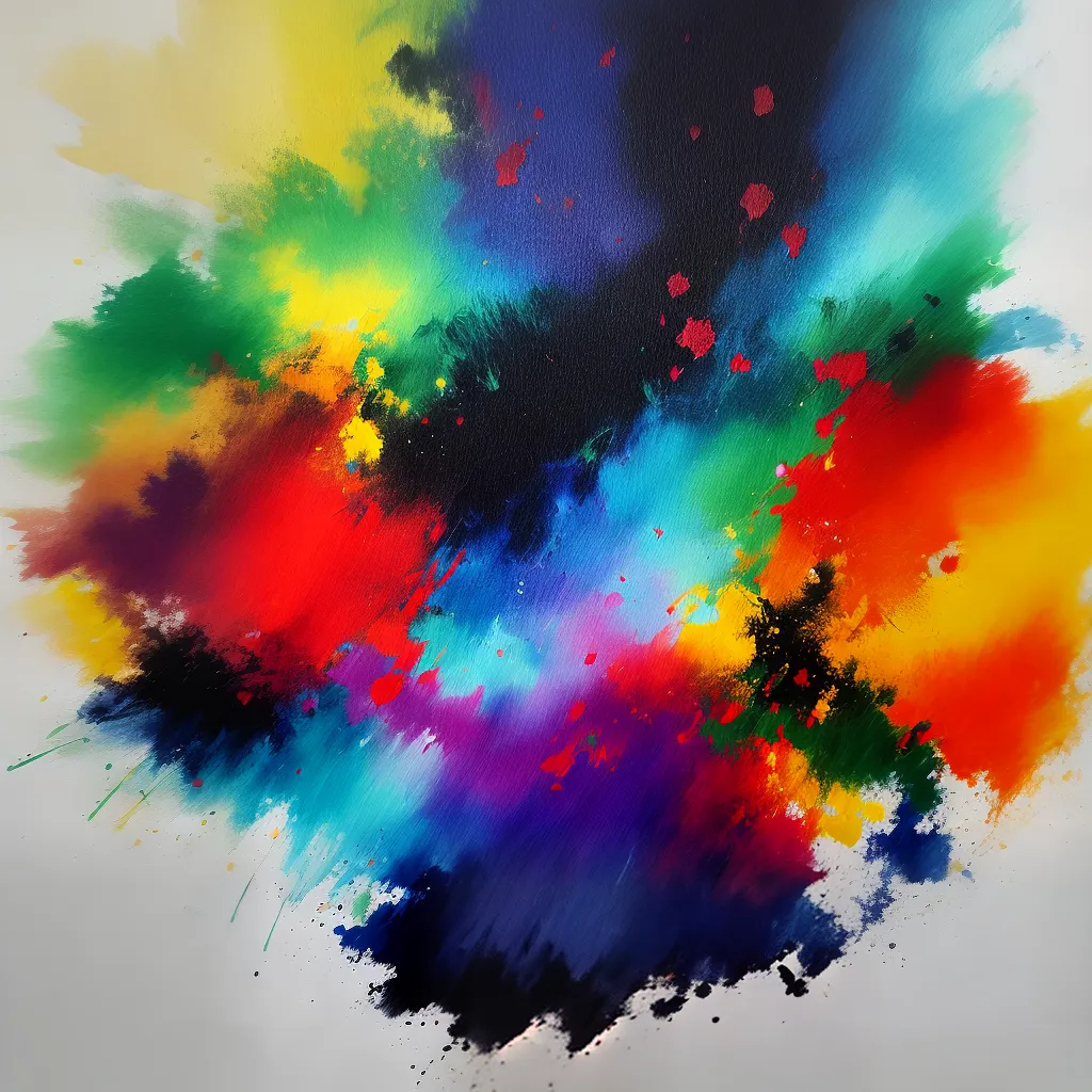 pintura guache vibrante