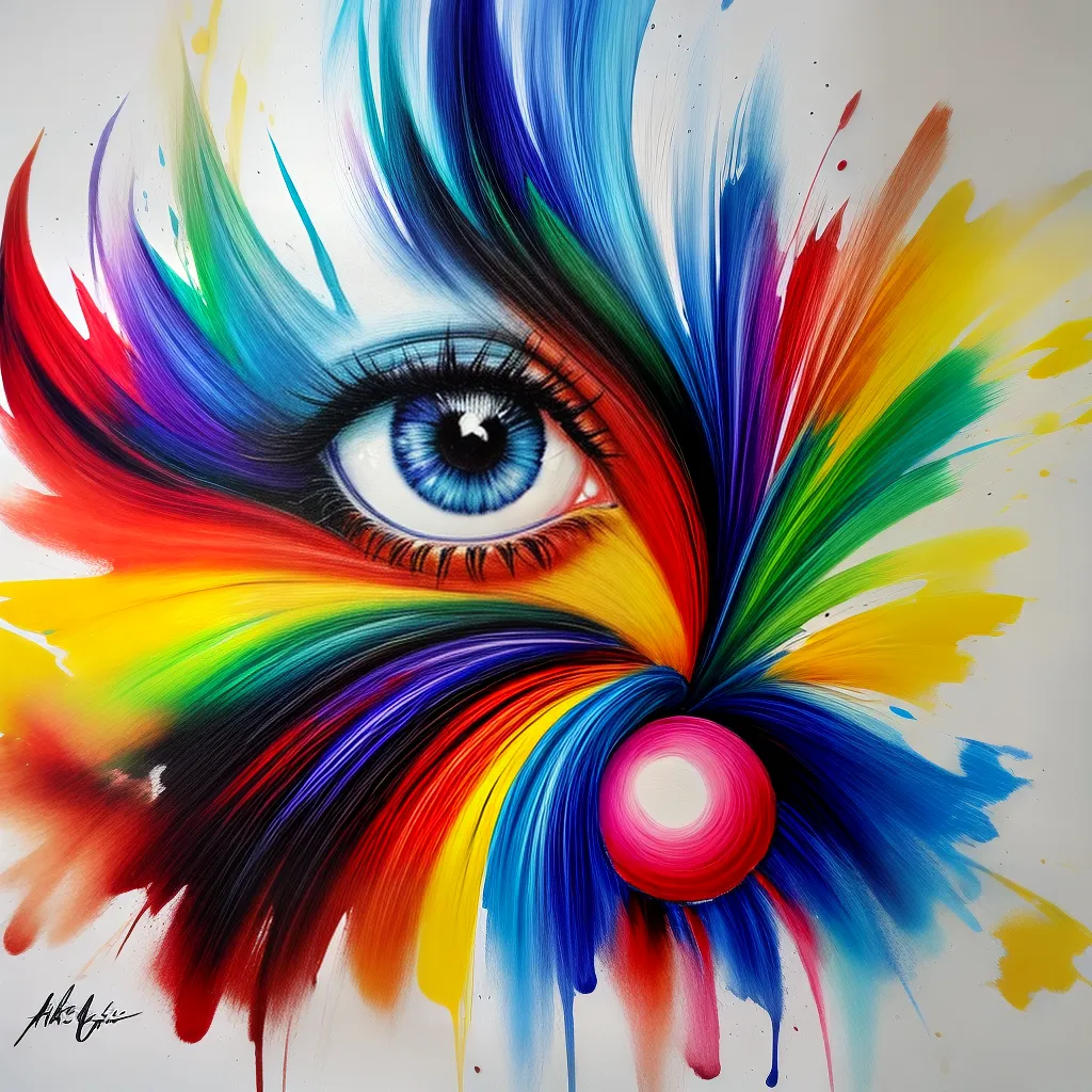 pintura guache colorida