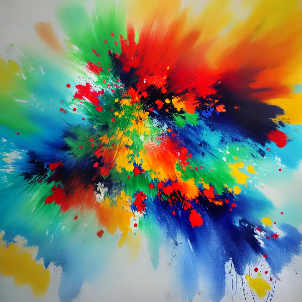 pintura guache vibrante expressiva 1