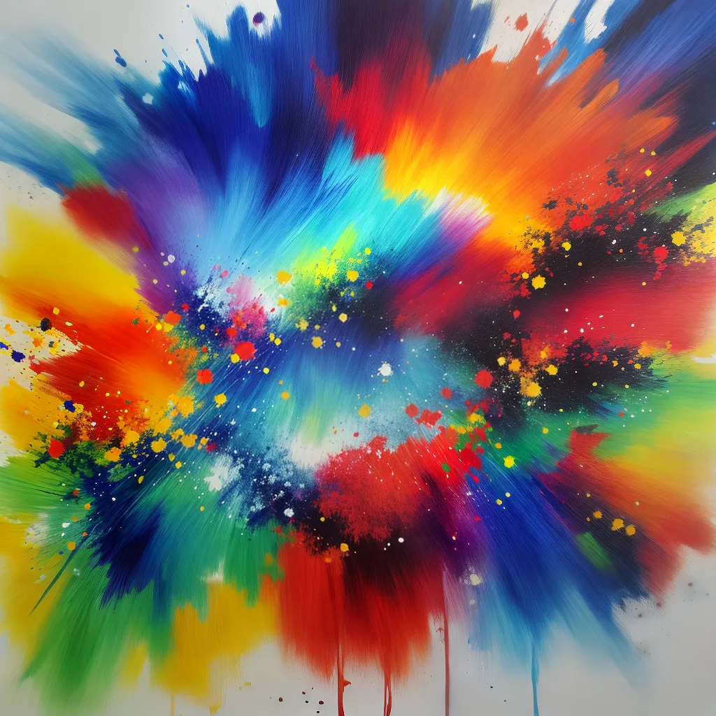 pintura guache vibrante cores arte