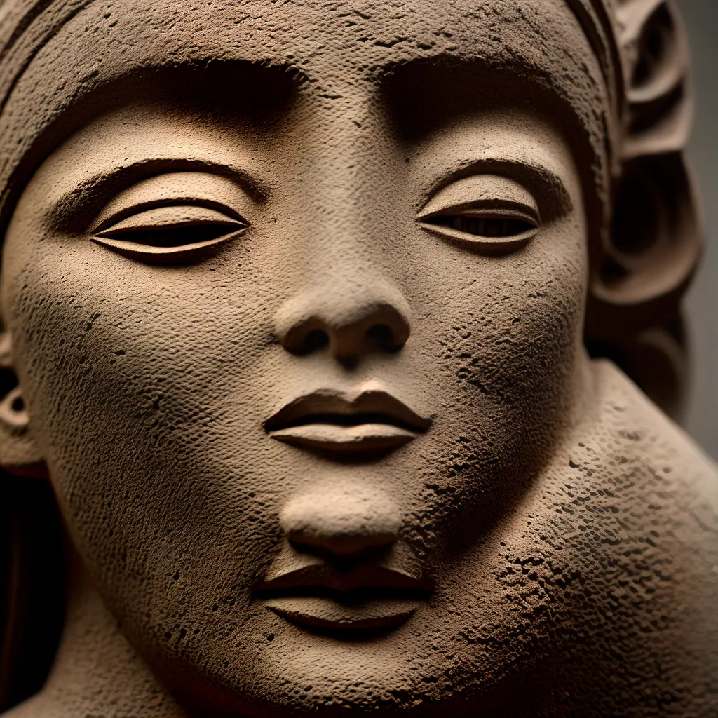 escultura argila detahes