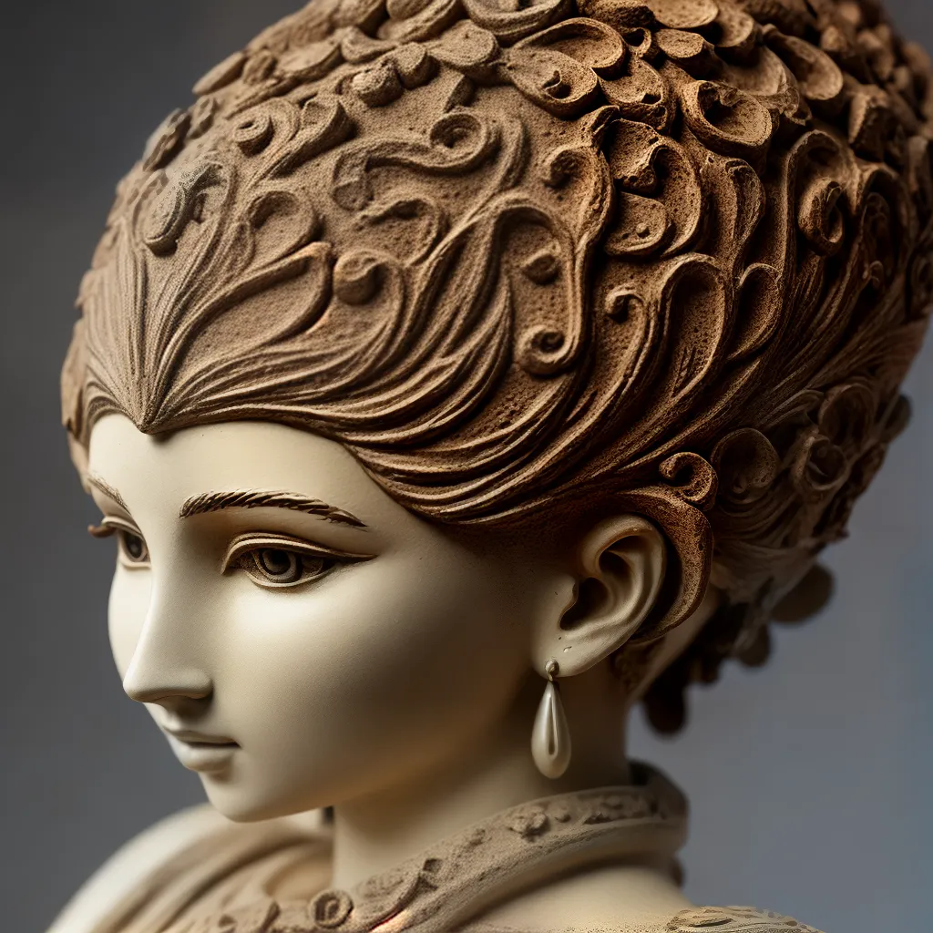 escultura argila detahes texturas 1