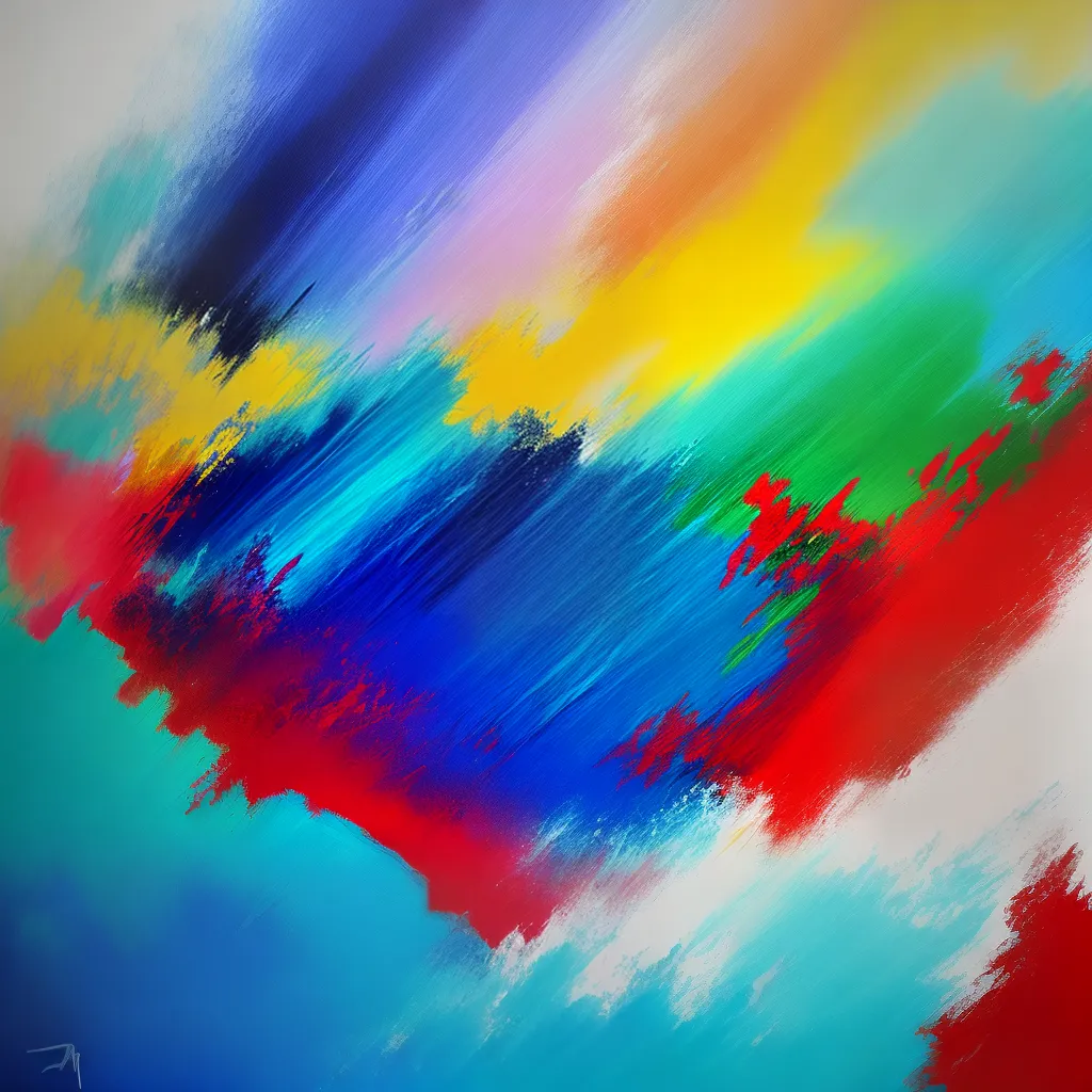 pintura abstrata acrilico cores criatividade