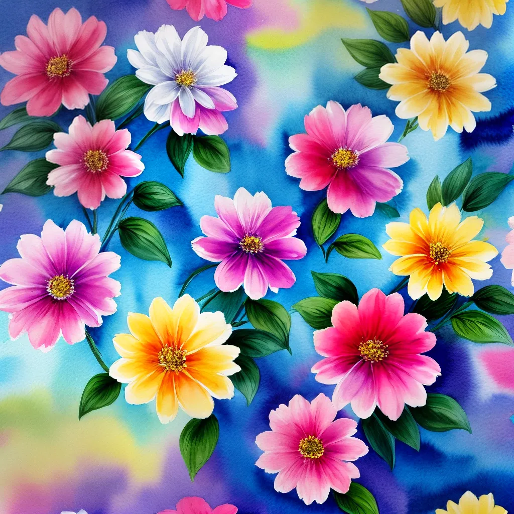 pintura aquarela floral tecido moda pintura aquarela floral tecido moda