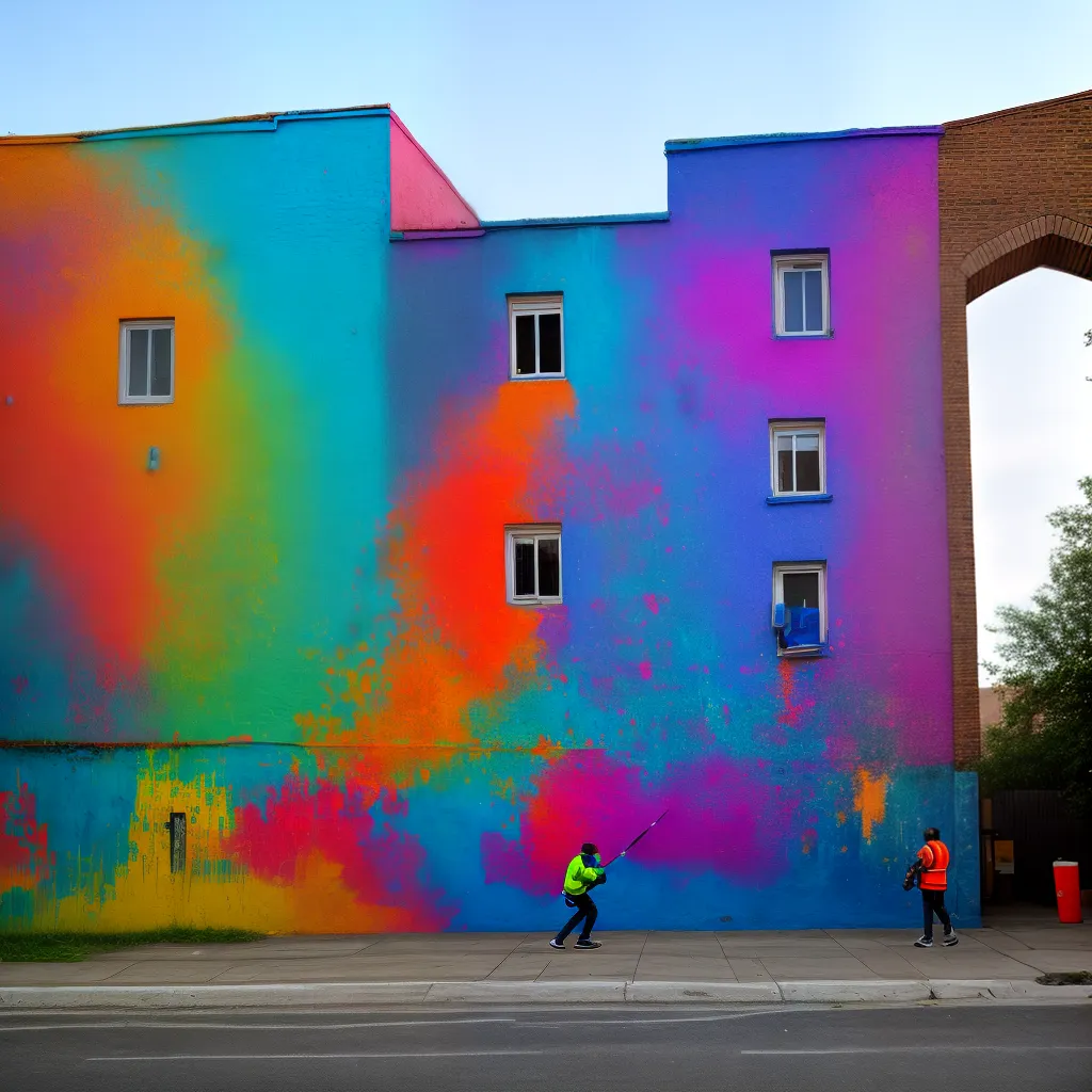 mural grafite artista cores urbano