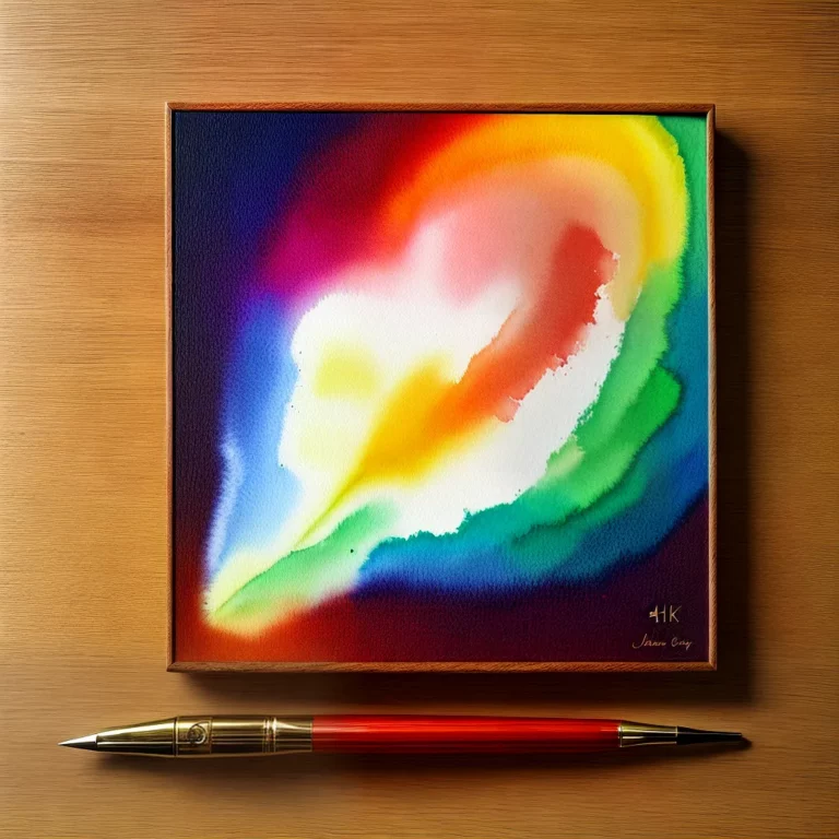 A arte da pintura em aquarela sobre madeira e a sua expressão natural