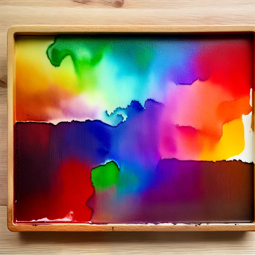 paleta madeira aquarela cores