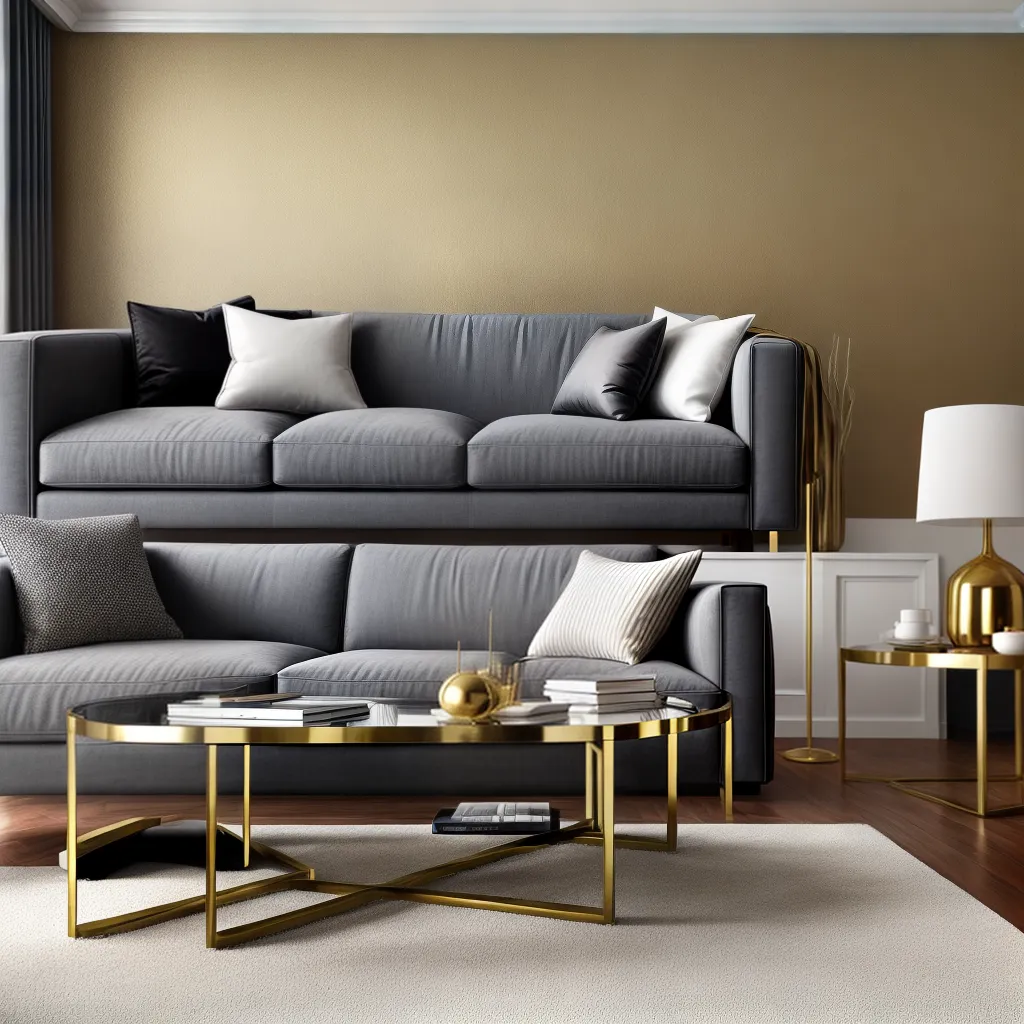 sala moderna metalica sofa metalico