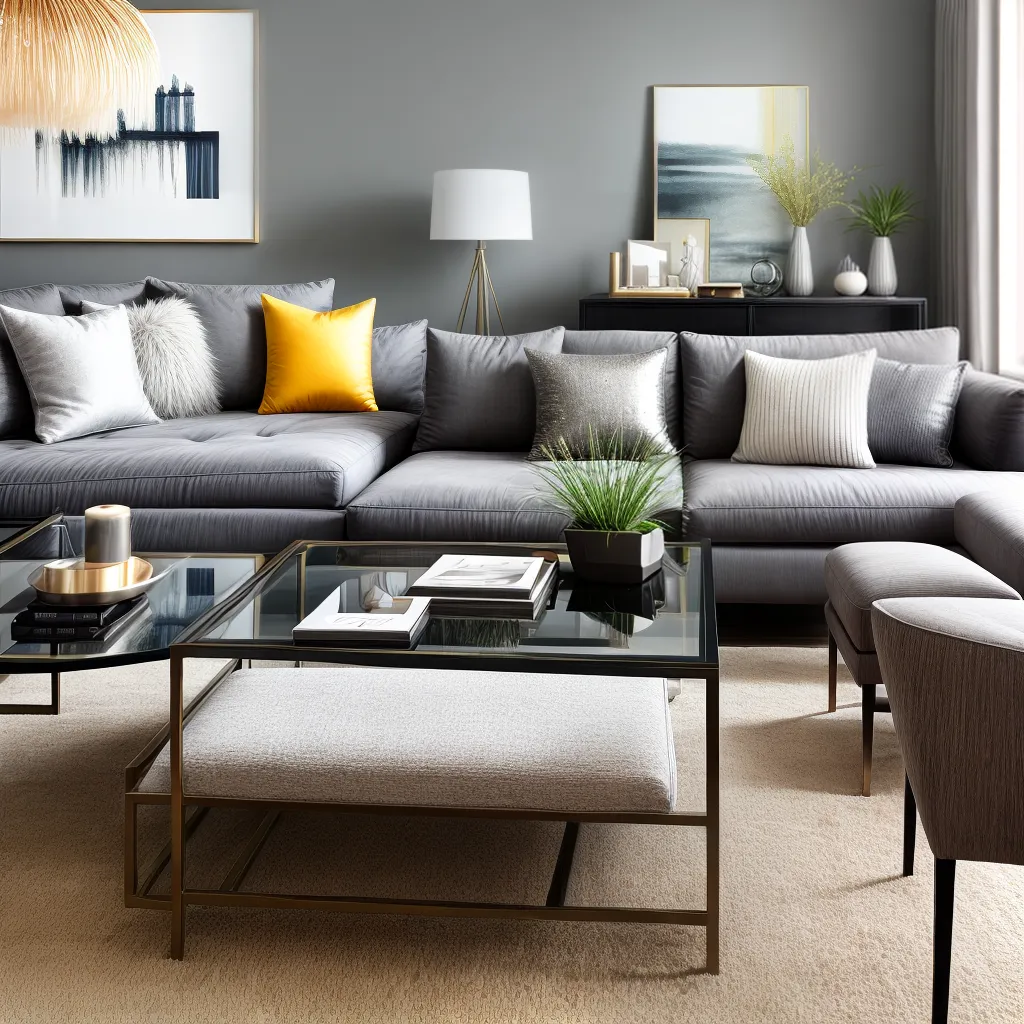 sala estar moderna metalica sofa