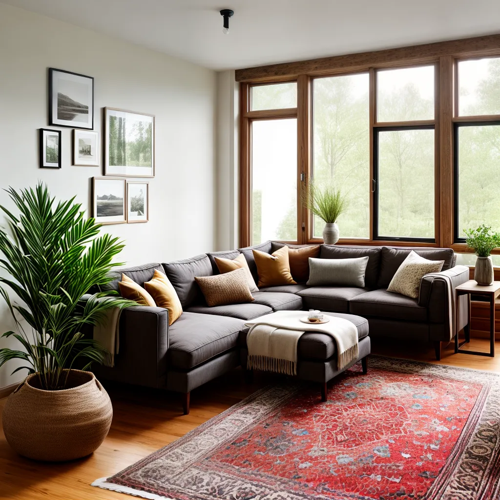 sala terrosa sofa almofadas madeira