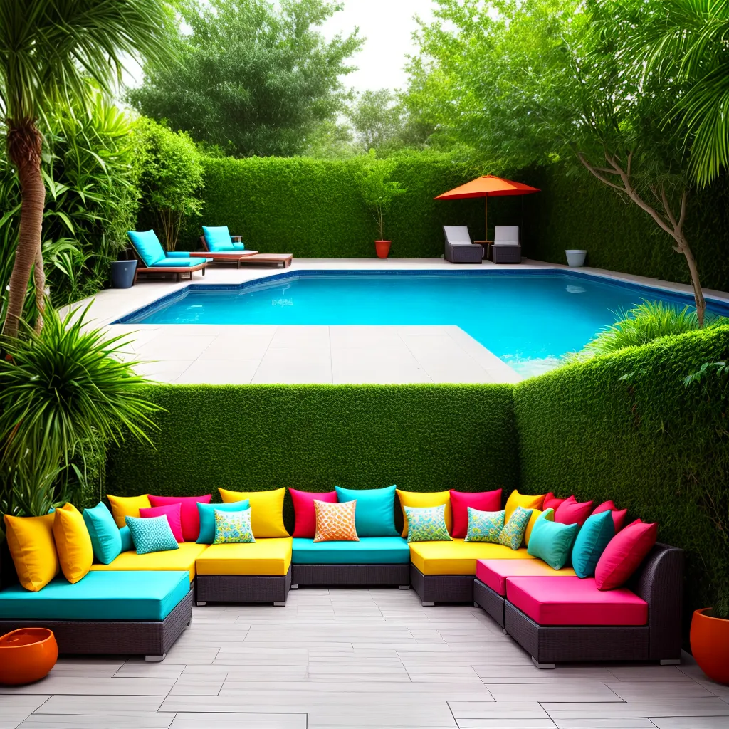 patio colorido decoracao plantas