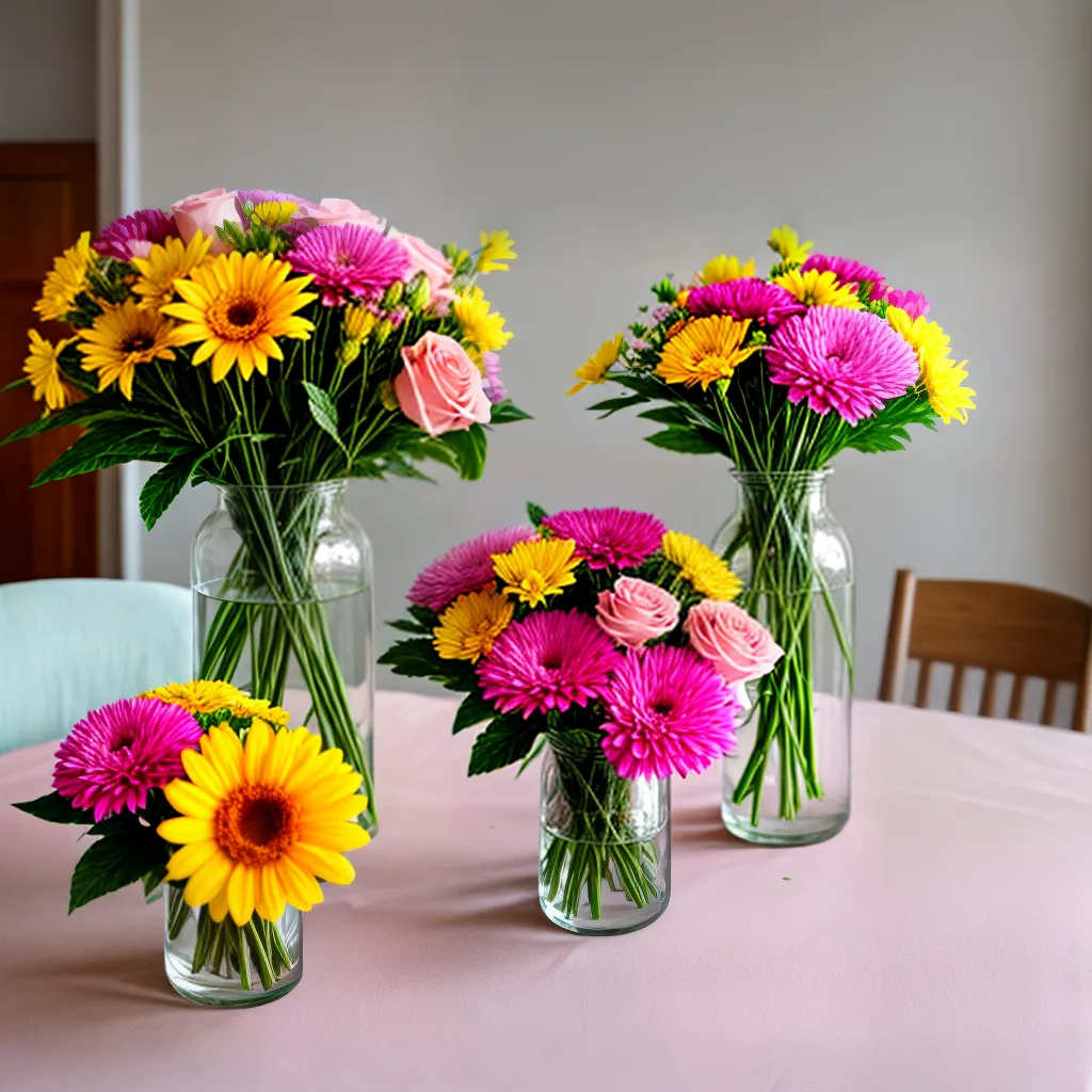 bouquet flores pastel mesa primavera