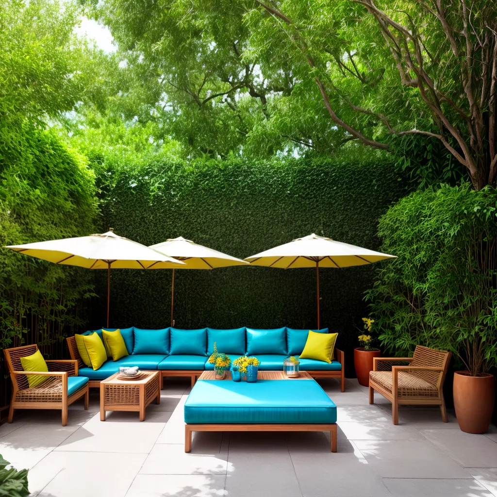 patio ao ar livre cores vibrantes 1