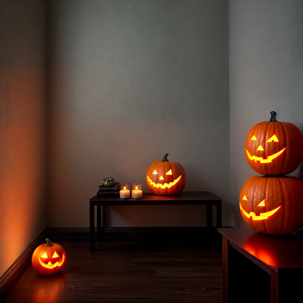sala halloween decoracao ambiente assustador