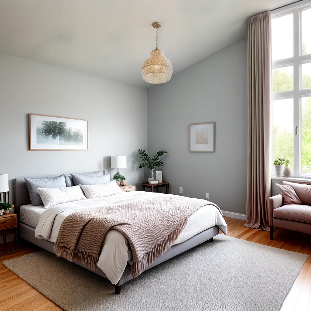 quarto acolhedor elegante neutro
