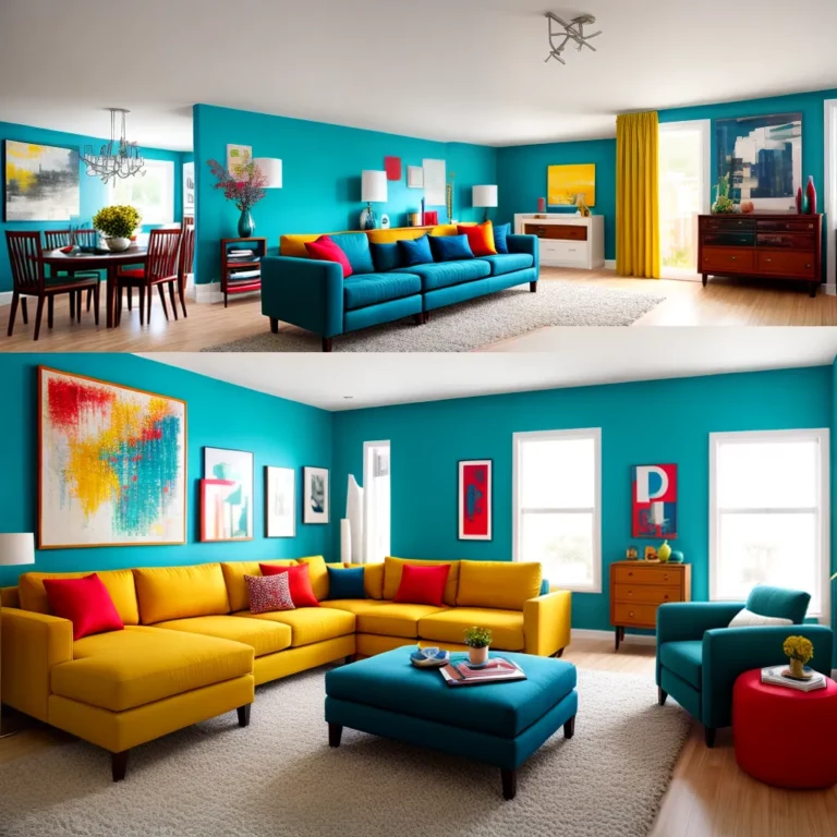 Decoração com cores contrastantes: como criar um ambiente marcante